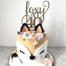 Beautiful Happy Birthday Cake Images For Her 40th Birthday Cake Topper For Her Woman Foxy At 40 40th Birthday Cake Topper 40th Birthday Cake For Women 40th Birthday Cakes