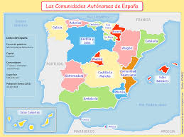 Las Comunidades Autonomas De Espana Comunidades Autonomas De Espana Educacion En Francia Ensenando Espanol