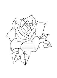 See more ideas about tattoo outline, rose tattoo, rose tattoos. Traditional Rose Tattoo Outline Novocom Top