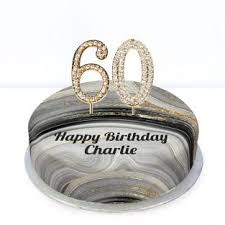 Personalised happy birthday cake topper custom cake decoration 13th 21st 60th. Bakerdays Personalised 60th Birthday Cakes Number Cakes Bakerdays