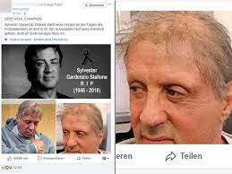 Unser newsticker zum thema sylvester stallone enthält aktuelle nachrichten von heute sonntag, dem 11. Sylvester Stallone Gestorben Schauspieler Kommentiert Fake Posting Stars
