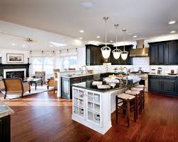 Curved Granite On Island Spaces Open Concept Kitchen Living Room Design Pict Open Concept Kitchen Living Room Kitchen Concepts Living Room And Kitchen Design