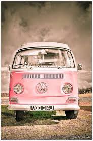 Rosado Pink Car Vw Van Vw Bus