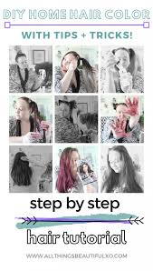 When should you dye your hair at home? Diy At Home Hair Dye Tips Tricks Twisted Headband Styling Tutorial With Schwarzkopf Got2b Metallics Smoky Violet All Things Beautiful Xo