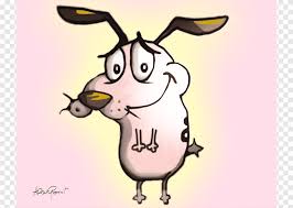 Courageis the main protagonist and center piece of the seriescourage the cowardly dog. Muriel Bagge Eustace Bagge Dog Domestic Rabbit Outline Of Courage The Cowardly Dog Mammal Vertebrate Png Pngegg