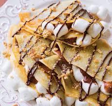 Crepe Nutella Chamallow Recette De Crepes Sucrees Alimentation Delicieux Desserts