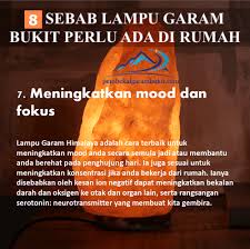Ia adalah garam organik yang paling tulen, berkhasiat, bersih. Kebaikan Lampu Garam Bukit 8 Sebab Perlu Lampu Garam