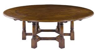 Country Extending Table Extends Round To Larger Round With Crescent Shaped Leaves Planked And Pegged Top Extending Table Table Dining Table