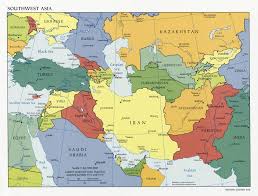 West asia, western asia, southwest asia, middle east or near east. Large Detailed Political Map Of Southwest Asia With Capitals And Major Cities 2009 Southwest Asia Asia Mapsland Maps Of The World
