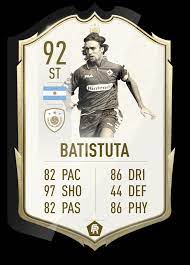 Celebrate the return of international football with fut21 festival of futball (fof). Batistuta A Card We May Never See What Stats Would You Give Him Fifa