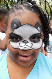Mini Panda Painted By Wina Shelley Of Party Picassos Face Painting 312 316 7819 Bear Face Paint Lion Face Paint Balloon Painting