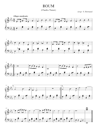 Il faut garder quelques sourires pour se this series of 4 shows will be about charles trenet. Boum De Charles Trenet Sheet Music For Piano Solo Musescore Com