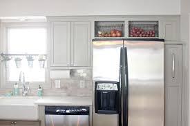 Remodeled Kitchen Using Original Cabinets With Diy Custom Doors Kitchen Remodel Diy Kitchen Remodel Above Cabinet Decor
