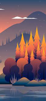 Minimal Artistic Landscape Mobile Wallpaper In 2021 Landscape Wallpaper Wallpaper Mobile Wallpaper
