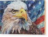American Bald Eagle Wood Print by Tina LeCour - Tina LeCour - Website