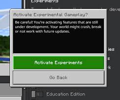 So you do not need any prior modding experience. Experimental Features Toggle In Minecraft Bedrock Edition Minecraft Feedback
