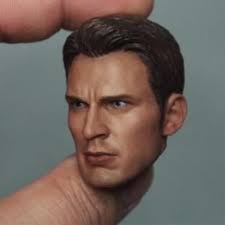 1/6 Scale Head Carving Chris Evans Steve Roger Head Suitable F  Encapsulating Muscle Body F TBLeague Male Body