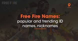 Free fire is a multiplayer mobile battle game published and developed by garena studios. Top Free Fire Names 50 Best Stylish Design Name List For Garena Free Fire Pricebaba Com Daily