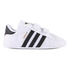 superstar crib velcro shoes black