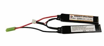 Airsoft battery voltages range from 7.2v to 12.8v. Ipower 7 4v 2200mah Nunchuck Lipo Battery Airsoft Extreme