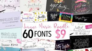 We have a passion for typography and here you can find, download and buy professional, lettering, cursive, tattoo, graffiti, geometric and original fonts. 60 Fonts Bundle Limited Time Offer