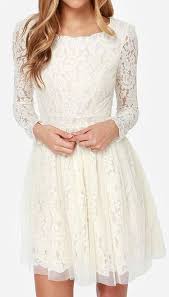 Be Gauze I Love You Cream Lace Dress Short Lace Wedding Dress Cream Lace Dress Long Sleeve Wedding Dress Lace