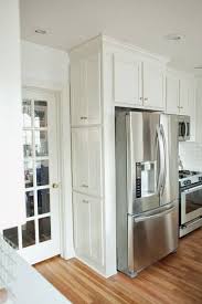 32 Kitchen Cabinets Around Refrigerator For More Storage Space Kitchen Cabinets Decor Kitchen Remodel Small Kitchen Design