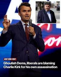 Democrats and Liberals Blame Charlie Kirk's Assassination on Trump's Rhetoric