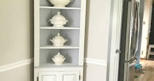 Costway buffet storage cabinet console cupboard w/glass door drawers kitchen dining room. Our Hopeful Home Diy Chalk Paint Corner Cabinet Styled With Ironstone
