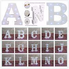 To determine the amount of amps your lights will use, use the following equation: Alphabet Letter Lights Led Light Up White Wooden Letters Family Party Weddings Birthday Gifts Wood Decorations Standing Hanging Letter Light Led Letter Lightsled Letters Alphabet Aliexpress