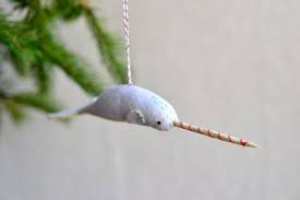 Peppermint Narwhal Narwhal Christmas Ornament Etsy Christmas Ornaments Cheer Decorations Narwhal