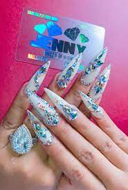 Cardi B S Grammy Nails Ombrenails Bling Nails Nail Art Designs Stiletto Nail Art