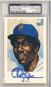 Cleon Jones Autographed 8x10 Photo Ny Mets Battng Pose PSA/DNA