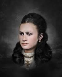 Alicia “Lettie” Conrad of Kalispell, Montana circa (about) late 1870's  early 1880's.