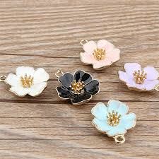 Wholesale flowers and supplies free shipping. 10 Bulk Sakura Flower Charm For Jewellery Making Earring Enamel Cherry Blossom Wedding Pendant Gold Plated Japanese Floral Hj39 Flash Sale 1173f4 Goteborgsaventyrscenter
