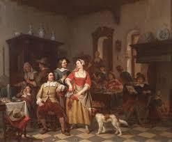 Jan Steen En Frans Van Mieris In Een Herberg Willem Pieter Hoevenaar 1842 With Images Dog Art Painting Art