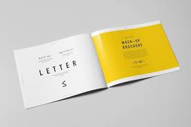 Contains special layers and smart object for your artworks. Us Letter Horizontal Brochure Mock Up By Yogurt86 On Envato Elements Brochure Lettering Mocking