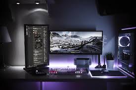 Unbelievable Gaming Desk Lights For Your Home Computer Setup Gaming Desk Diy Computer Desk