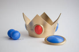 Princess Peach Crown Super Mario Birthday Fairy Cosplay Etsy In 2020 Super Mario Birthday Mario Birthday Video Game Party