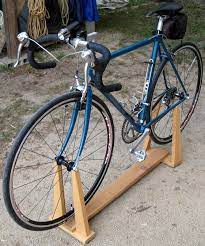 ロードバイク スタンド 自作 木製 自転車 自転車スタンド バイク