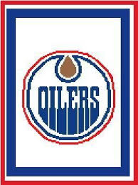 Edmonton oilers logo png the history of the edmonton oilers logo has been nothing but a series of color transformations. Edmonton Oilers Logo Crochet Afghan Graph Pattern Downloadable Crochet Afghan Oilers Crochet Blanket Colors