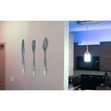 Imagine any room in your home filled with our carefully curated collection of wall decorations, including dimensional shadowbox art, paintings, handmade woven disc decor, wall hangings and more. Zeckos Extra Large Galvanized Metal Fork Spoon Knife Farmhouse Kitchen Decor Wall Hanging Set
