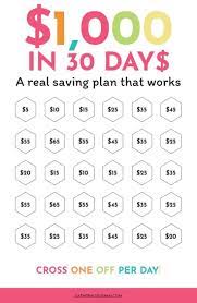 Here are some ways to save money over time: 5 Tips To Save A Lot Of Money Fast 1 000 In A Month Challenge Money Saving Strategies Saving Money Budget Savings Plan Printable