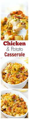 Chicken is a popular meat to eat, which is exactly why we have 16 amazingly tasty low carb recipes to fit perfectly in your diabetic diet. Baked Chicken And Potato Casserole Crazy Delicious Chicken Potato Casserole Loaded With Cheddar Cheese Bacon And Cream Easy Recipe Recipes Food Food Dishes