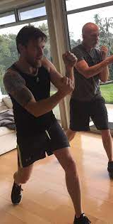 It's the hair that does it. Ewan Mcgregor Training Picture From The Star Wars Hub Facebook