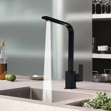 What do you need to know about moen touchless faucets? Modern Black Kitchen Sink Taps Mixer Tap Single Lever Basin Brass Mono Faucet Sale Banggood Com