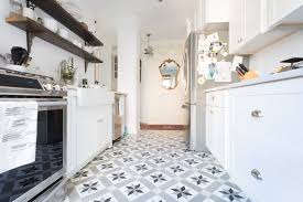 With careful planning and creativity, the design can work as an efficient and streamlined kitchen. What No One Tells You About All Those Beautiful Cement Tiles Galley Kitchens Galley Kitchen Galley Kitchen Design