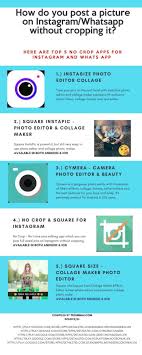 5 Best No Crop Apps For Instagram And Whatsapp Instagram Apps Android Photography Crop App