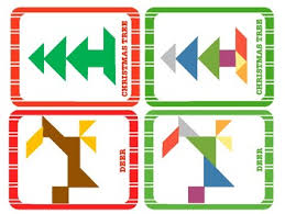 There are two small, one medium and two large triangles, one parallelogram and one square. Tangram Christmas By Biglittleschool Teachers Pay Teachers
