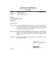 Biasanya surat penawaran ini dibuat oleh para pengusaha atau pebisnis dalam segi ekonomi berupa. Surat Docx Pt Gazendra Group Jl Raya Serang Km 14 Cikupa Kab Tangerang Telp Fax 0215961480 Email Gazendra Group Gmail Co Id Course Hero